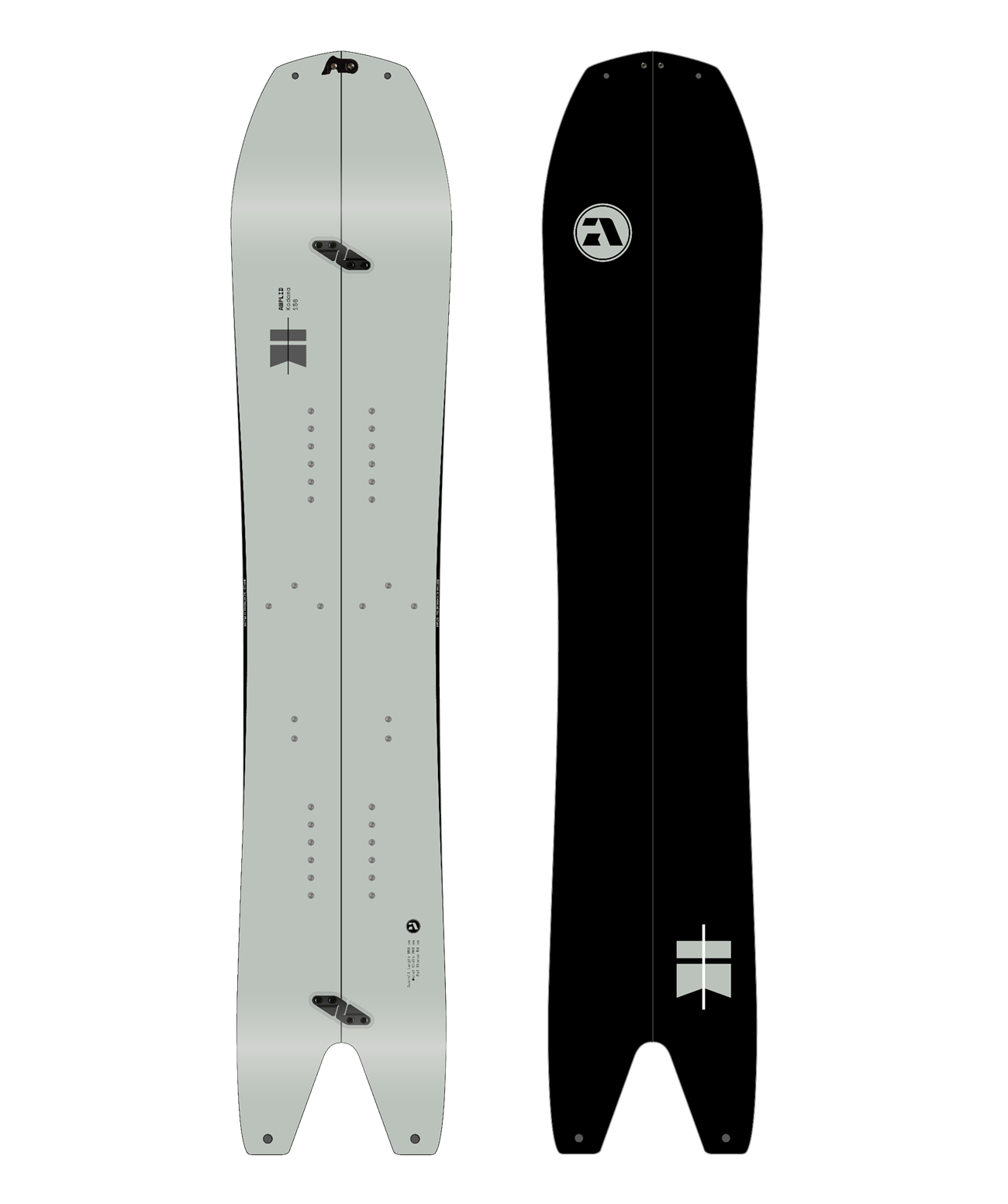 Amplid Kodama splitboard 156cm - powder specialist with swallow tail